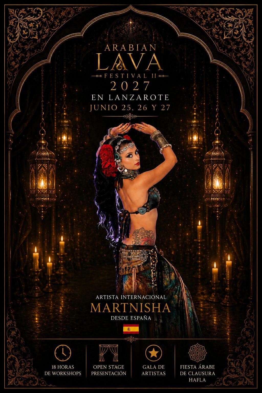 Cartel de Martnisha, artista del Arabian Lava Festival II 2027