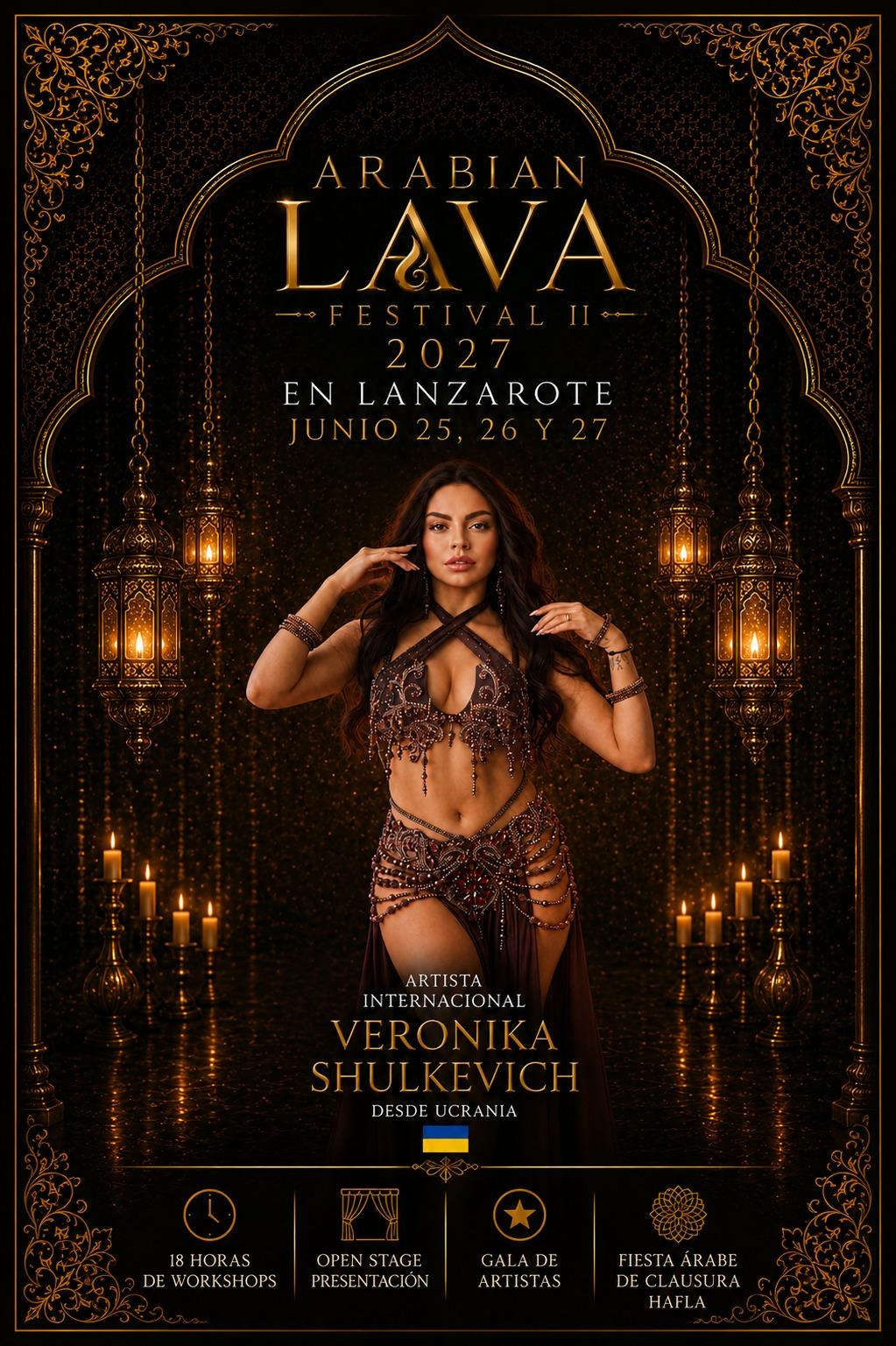 Cartel de Veronika Shulkevich, artista del Arabian Lava Festival II 2027